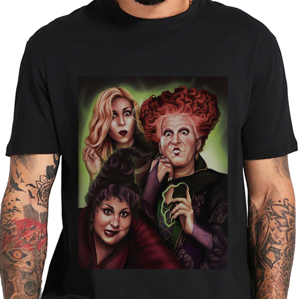 Mens Halloween Shirts For Disney Hocus Pocus Lover -The Sanderson Sisters Halloween Vintage Hocus Pocus T-Shirt