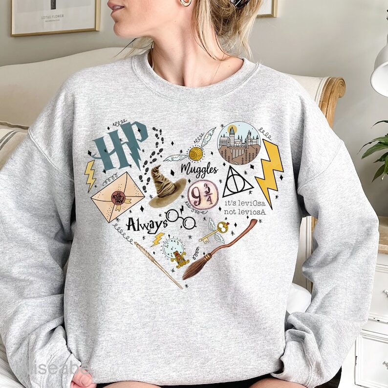 Harry Potter All This Time Always The Witch Accessories Sweatshirt, Harry Potter Gifts For Women