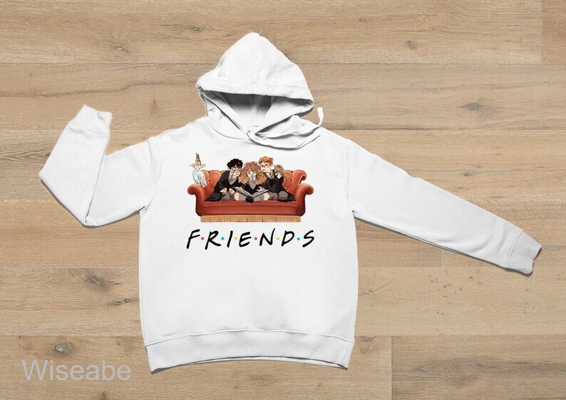 Harry Potter Ron Weasley And Hermione Friend Forever Harry Potter Crew Neck Sweatshirt, Unique Harry Potter Gifts