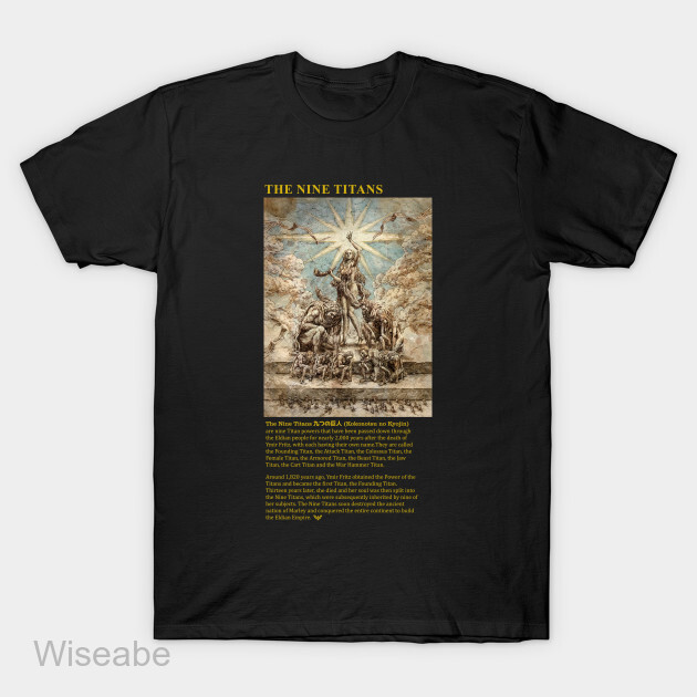 Attack on Titan The Nine Titans T-Shirt, Attack On Titan Vintage Shirt