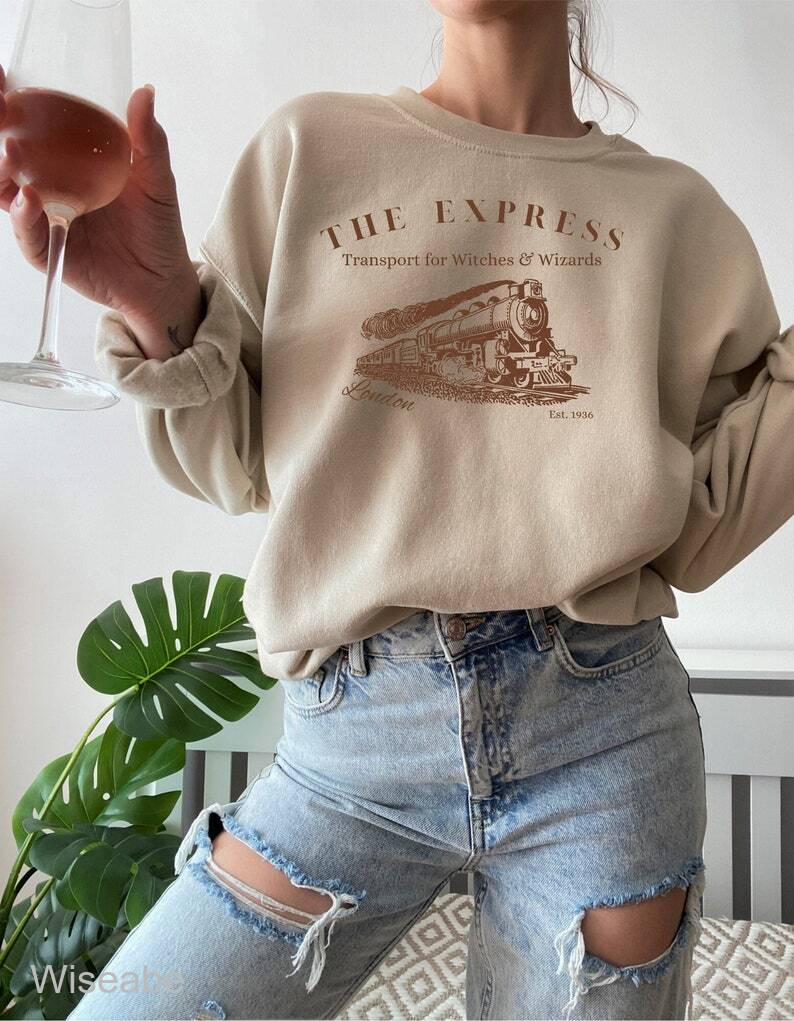 Vintage The Express Transport For Witches And Wizards Harry Potter Sweatshirt, Harry Potter Gifts For Women