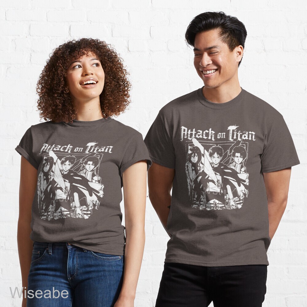 Attack on Titan Trio Crests Classic T-Shirt, Cheap Attack On Titan Merchandise