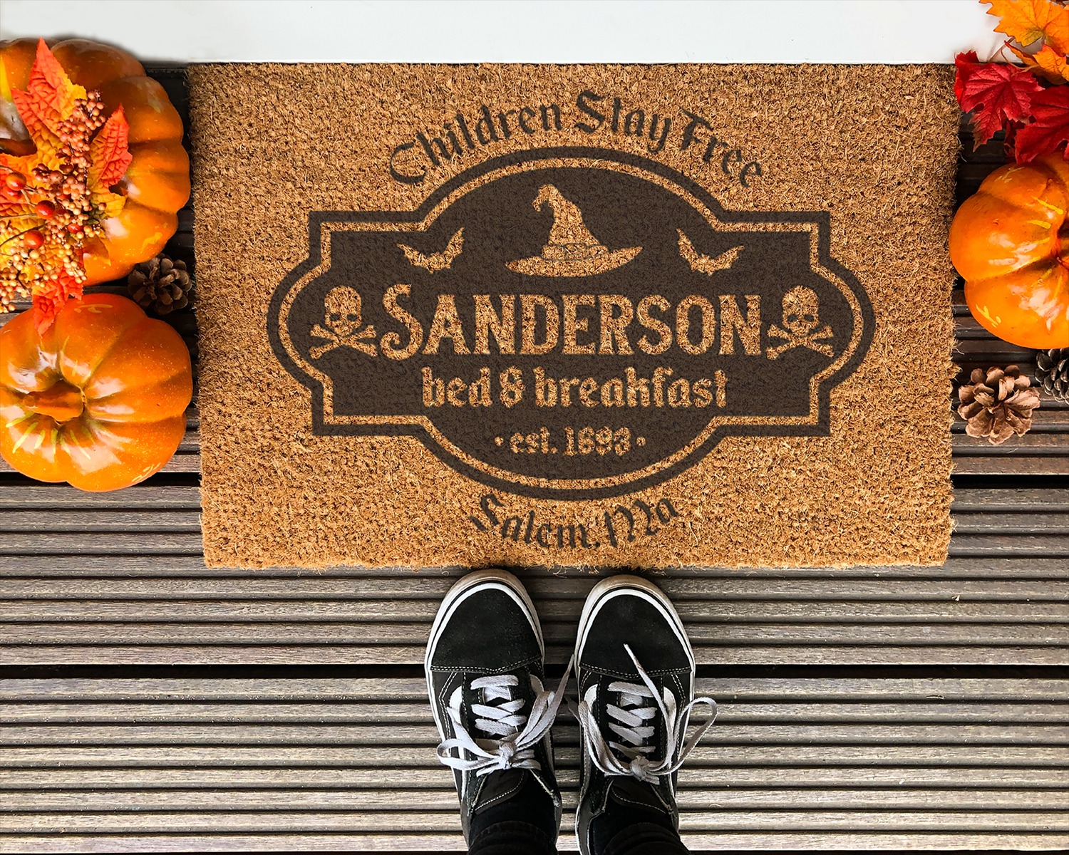 Unique Children Play Free Sanderson Bed And Breakfast Est 1693 Hocus Pocus Doormat