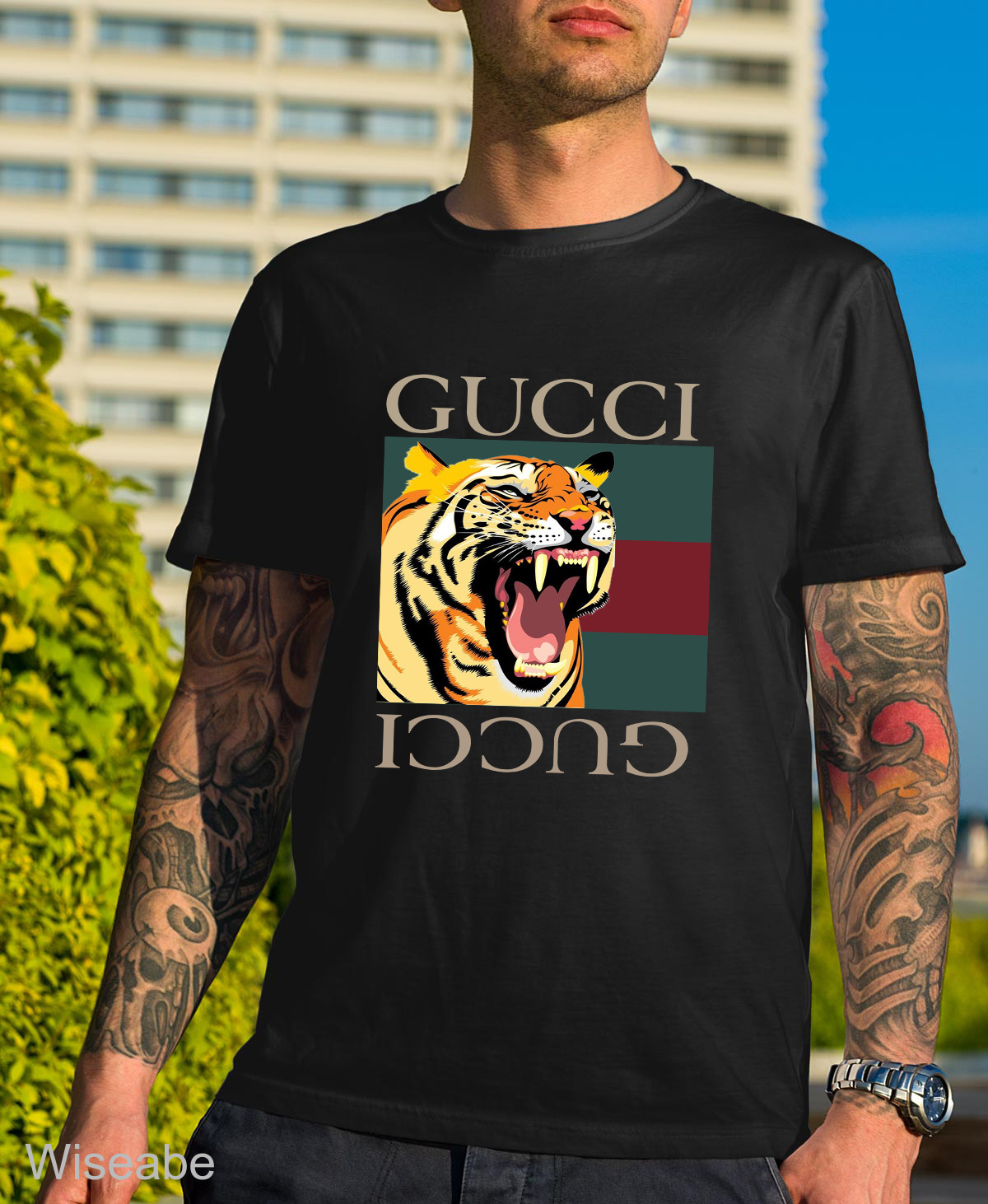 Gucci Tiger Shirt, Gucci Logo Shirt - Wiseabe Apparels