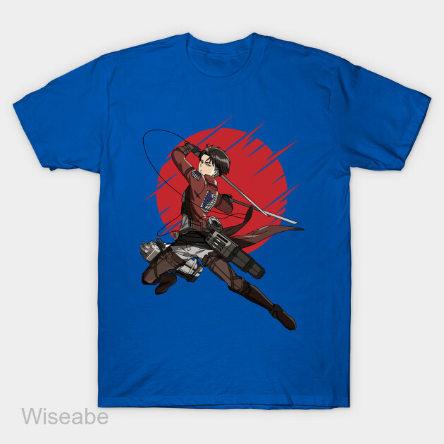 Attack on titan anime Captain Levi T-Shirt, attack on titans merch