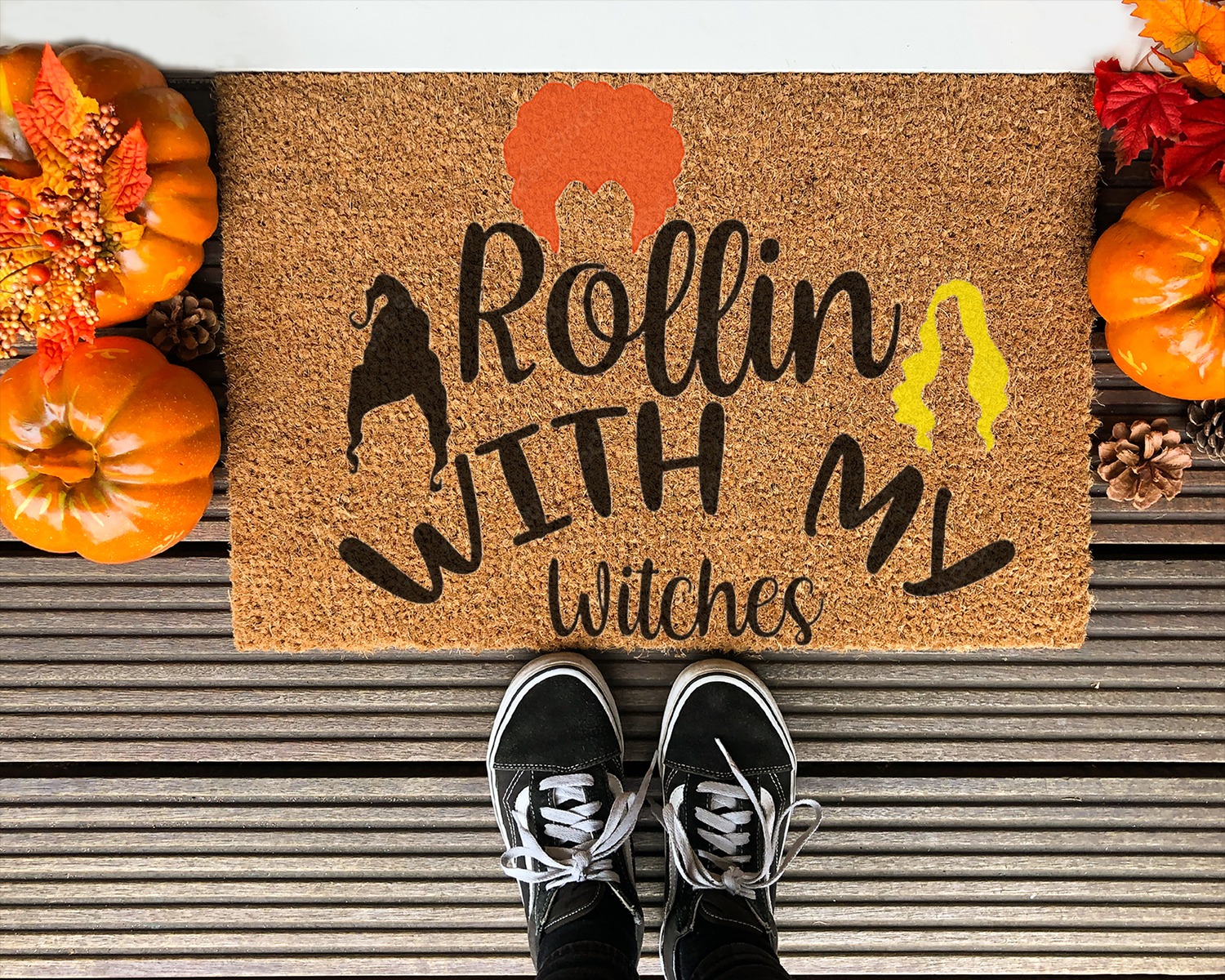 A Rollin With My Witches Sanderson Sisters Hocus Pocus Doormat