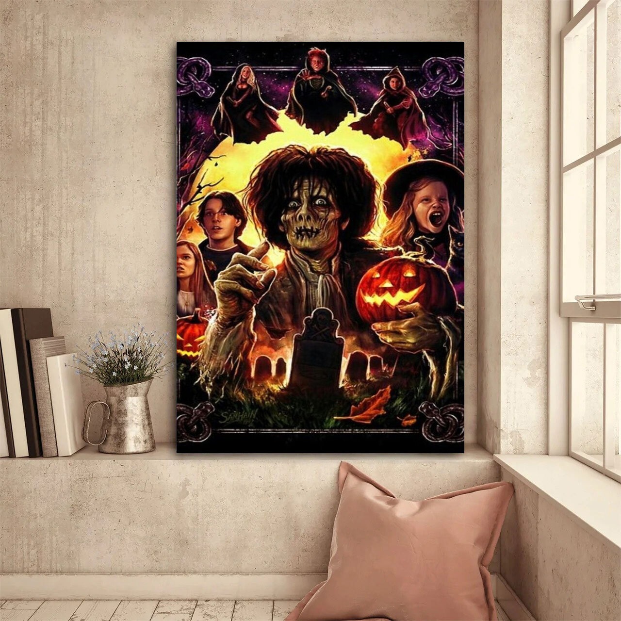 Cheap Disney Hocus Pocus Movie Halloween Canvas Art