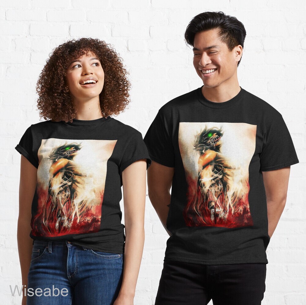 Titan Eren Yeager T- shirt, Attack On Titan Vintage shirt