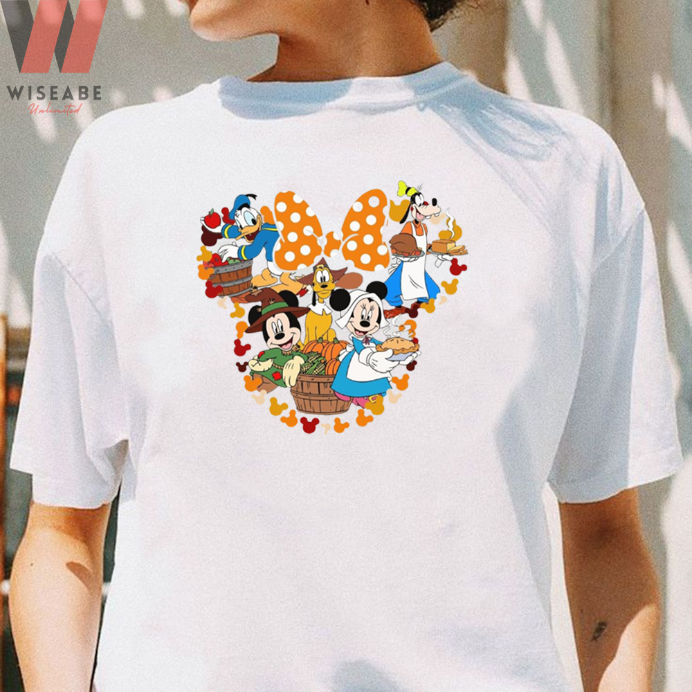Unique Mickey Mouse Characters Welcome Thanksgiving Disney Thanksgiving Shirt