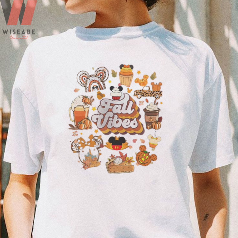 Disney Mickey Fall Vibes Happy Thanksgiving Shirt