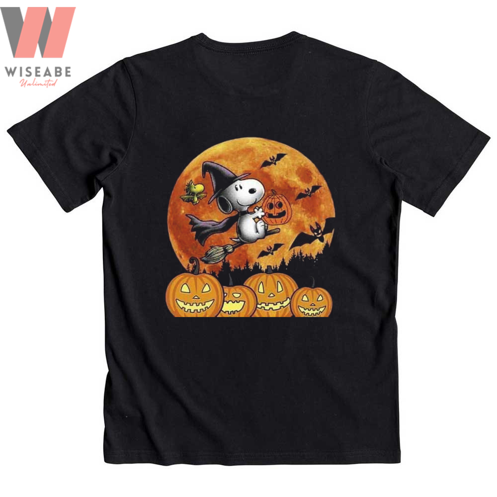 Unique Snoopy Witch And Pumpkin Peanuts Halloween Shirt