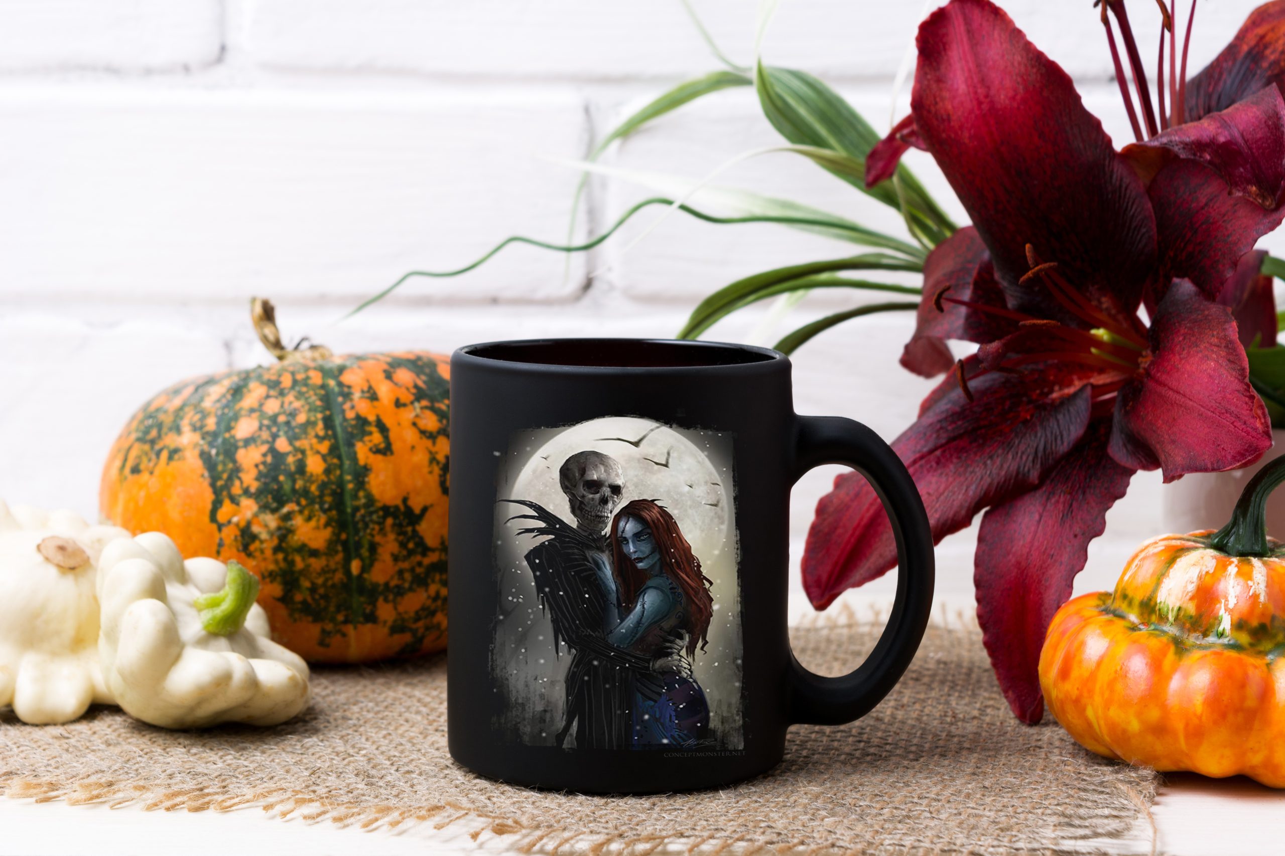 Unique Jack Skellington And Sally Love Disney Nightmare Before Christmas Mug