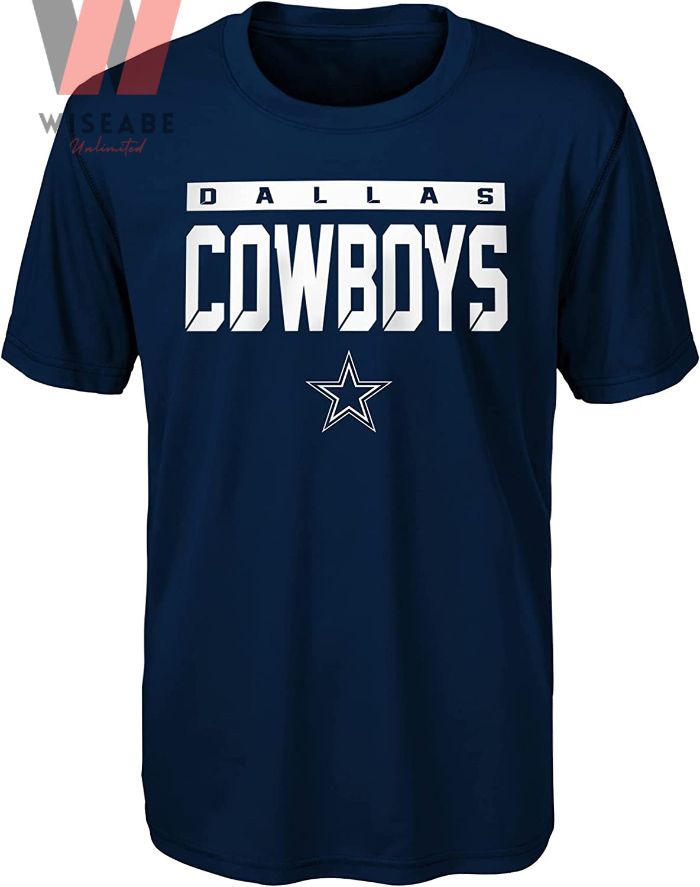 Unique NFL Football Team Navy Blue Cowboys Long Sleeve Shirt - Wiseabe  Apparels