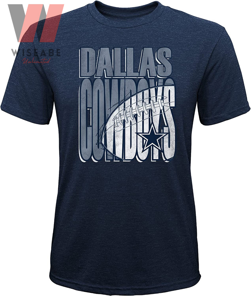 Unique Texas Football Team Navy Blue Logo Vintage Dallas Cowboys T Shirt -  Wiseabe Apparels