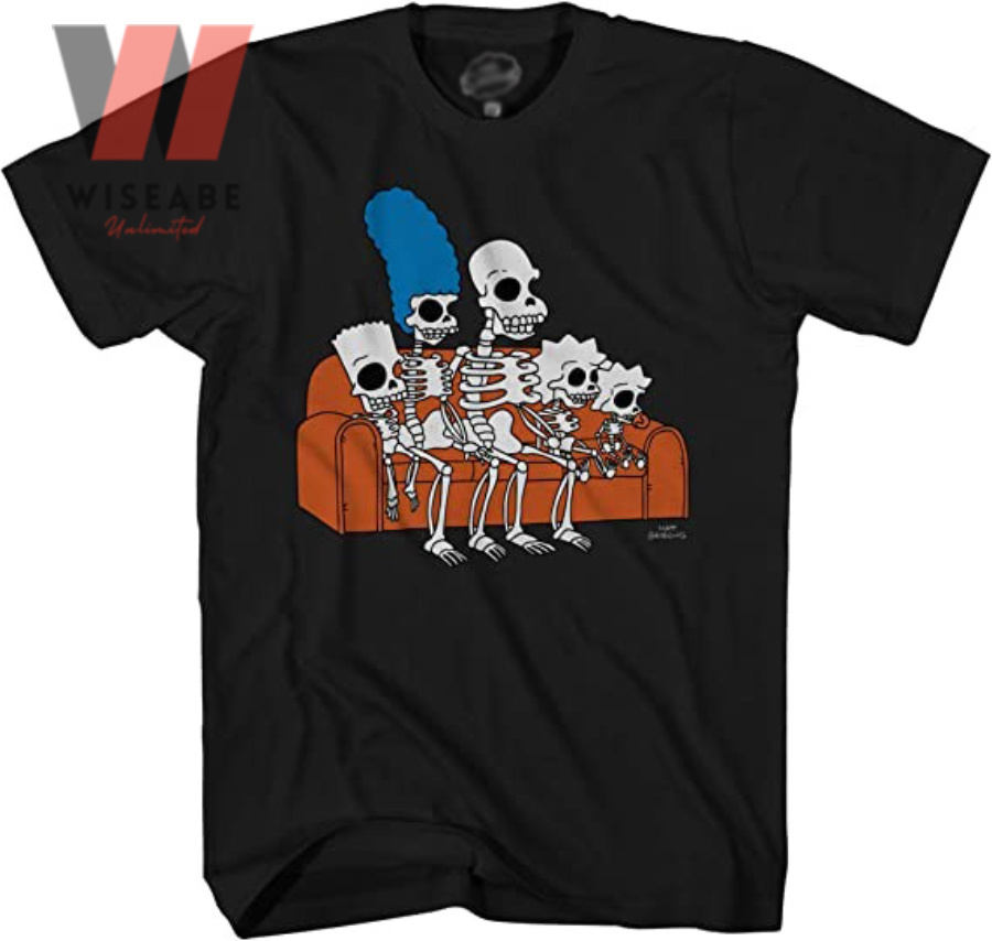 Cheap Skeleton Simpsons Halloween Skeletons Shirt