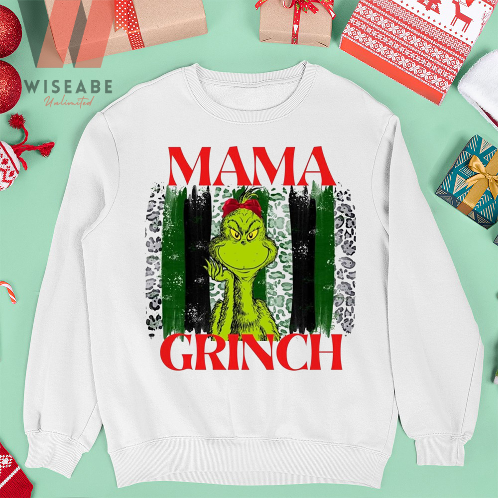 Cute Mama Grinch Christmas Gift For Mama Female Grinch Sweatshirt