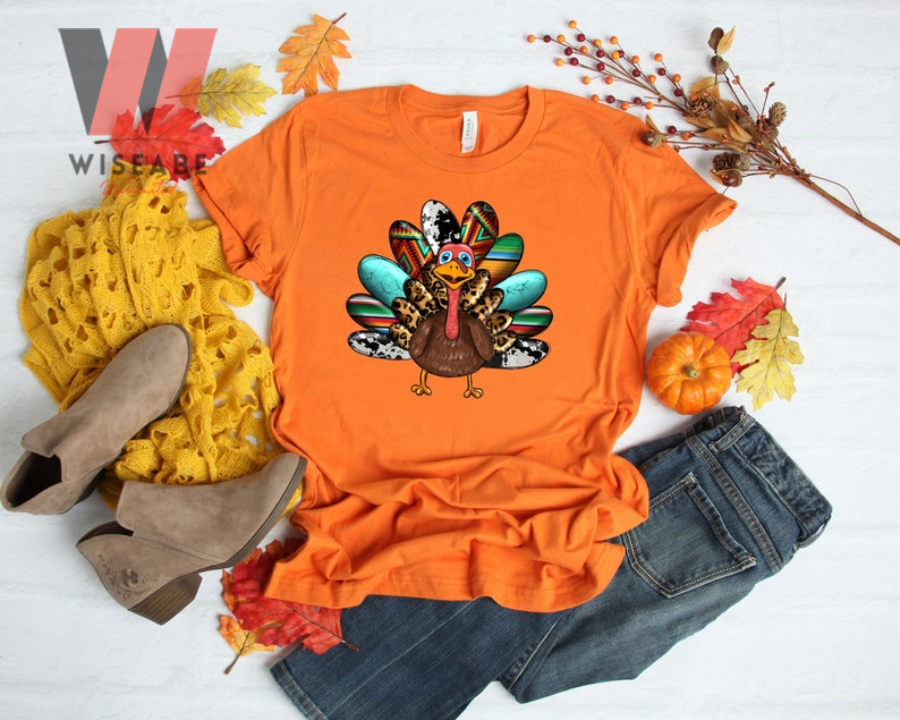 Cute Fall Thanksgiving Vinyl Turkey T Shirt - Wiseabe Apparels