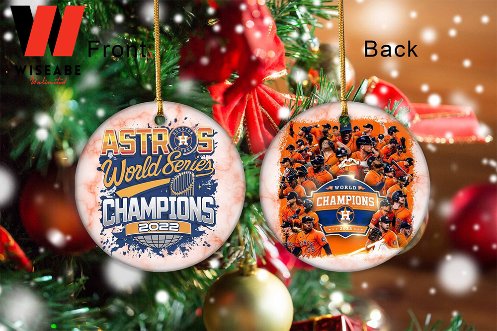 Christmas MLB Baseball Houston Astros World Series Champions 2022 Ornament, Xmas Gift Idea for baseball lover