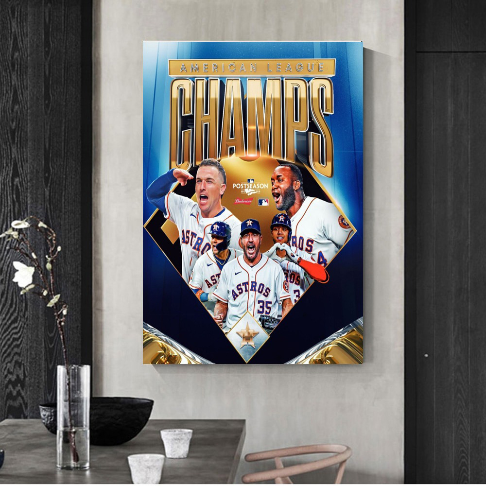  Houston Astros 2022 world series poster (11x17