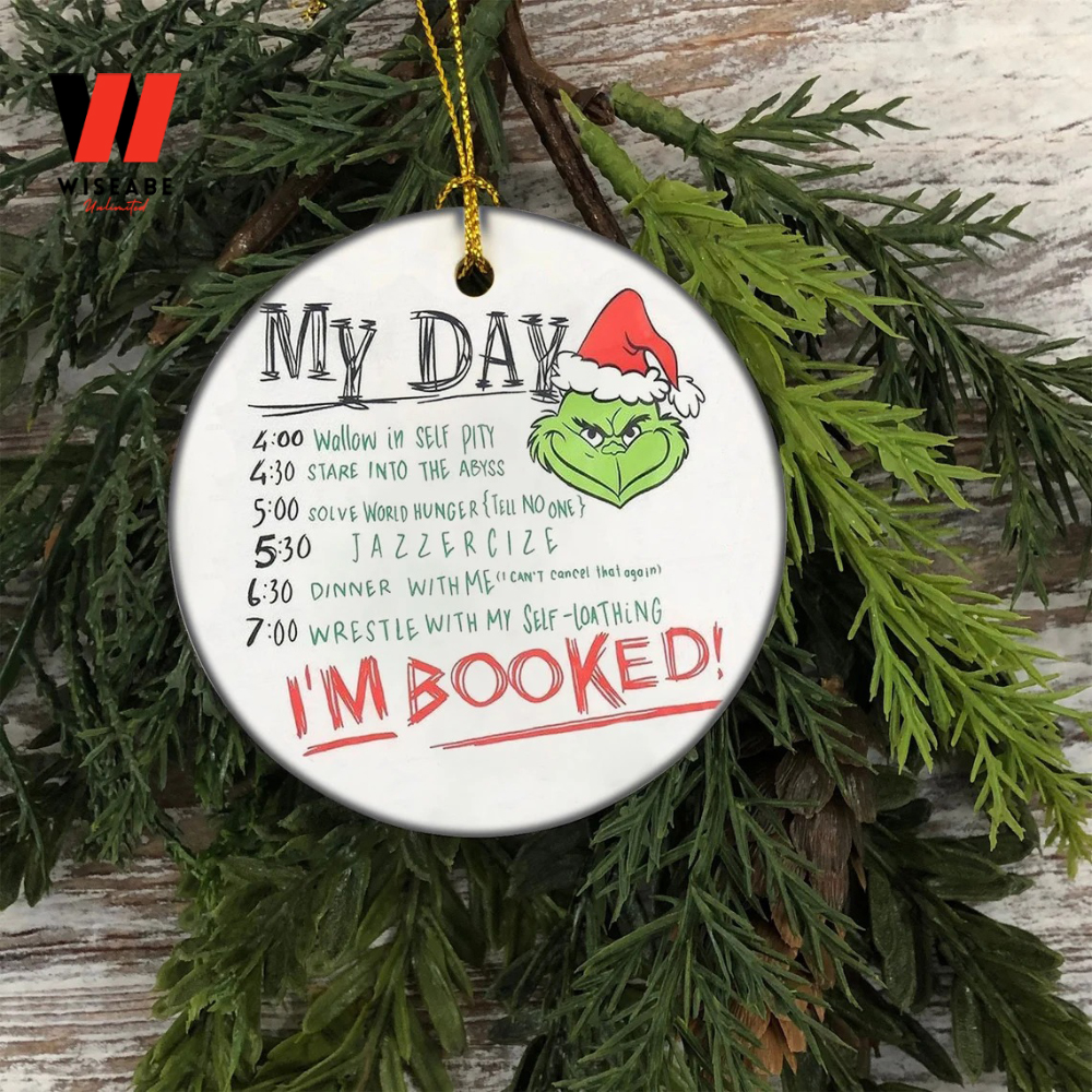 My day Im Book Dr Seuss Grinch Christmas Ornament, Unique Christmas Ornaments