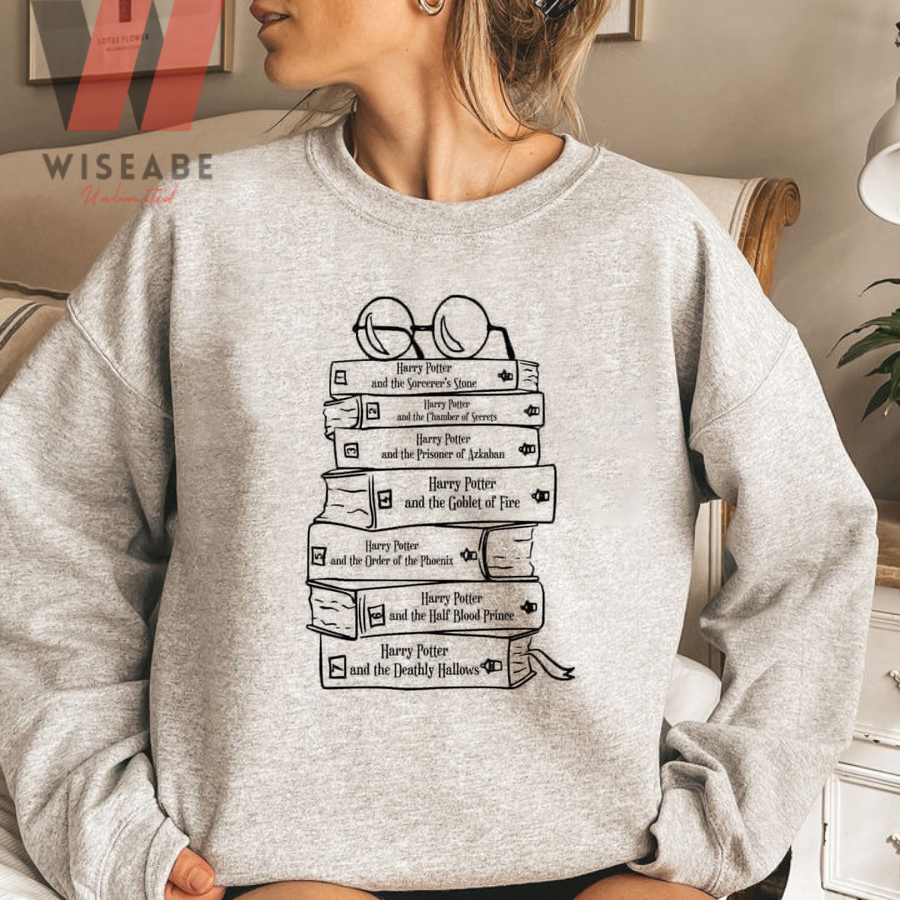 Harry Potter Chapters Books And Glasses Harry Potter Sweatshirt, Wizard Wand Makeup Brushes, Harry Potter Gift Ideas For Girl