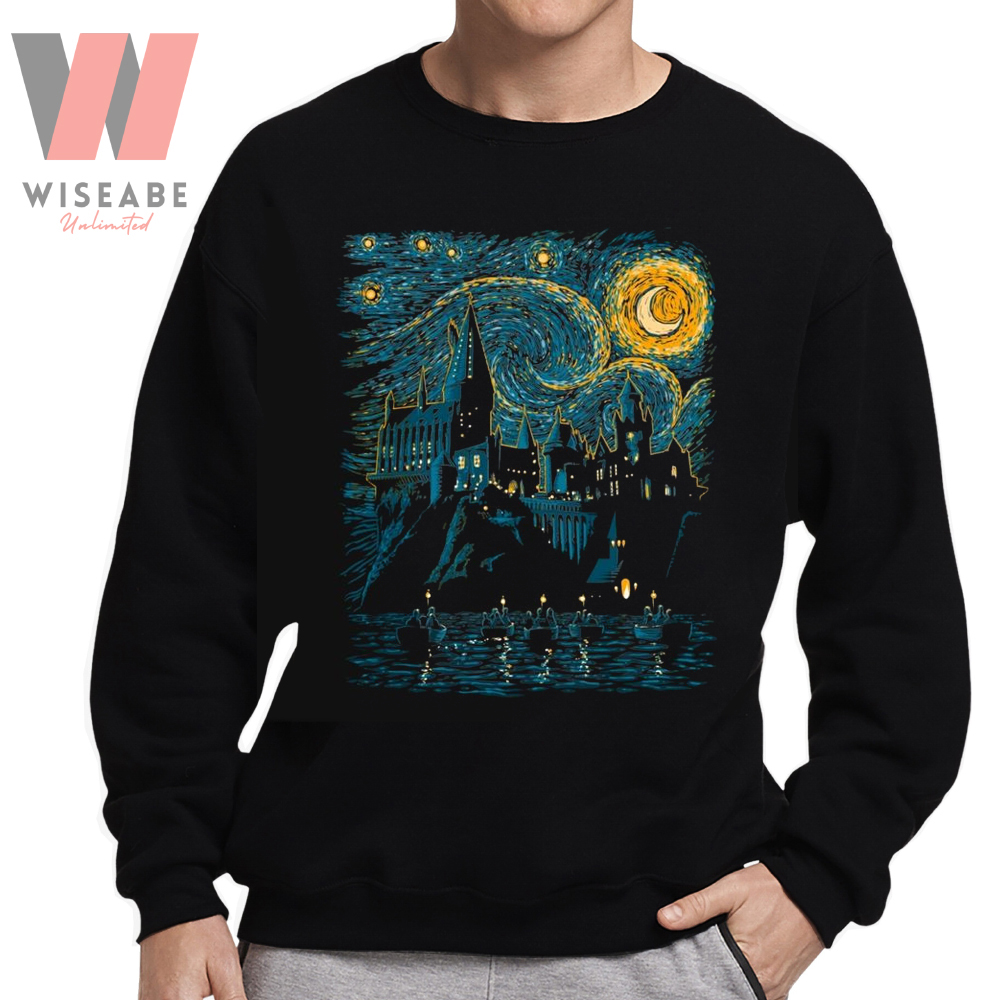 Starry Night Hogwarts Castle Harry Potter Sweatshirt, Harry Potter Merchandise