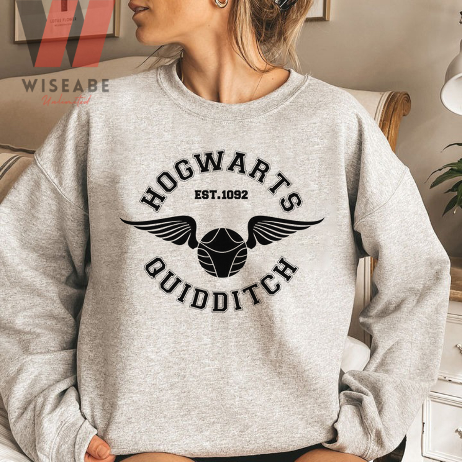The Golden Snitch Hogwarts Quidditch Est 1092 Harry Potter Sweatshirt, Harry Potter Merchandise