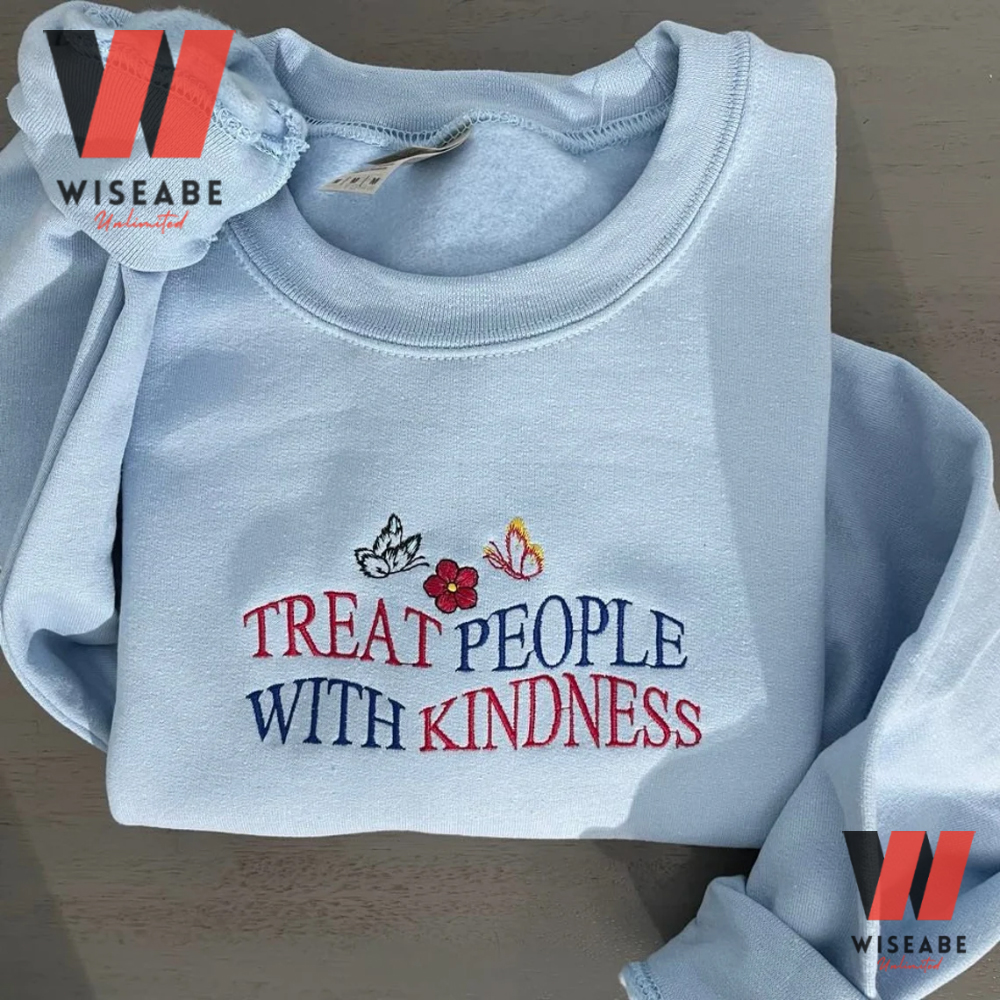 Vintage Treat People With Kindness Harry Styles Embroidered Sweatshirt