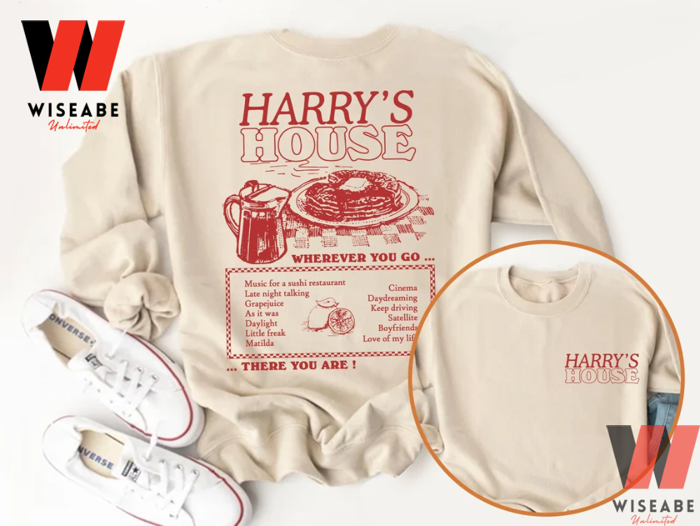 Vintage Harry House Album Songs Where You Go There You Are Harry Styles Two Side Sweatshirt