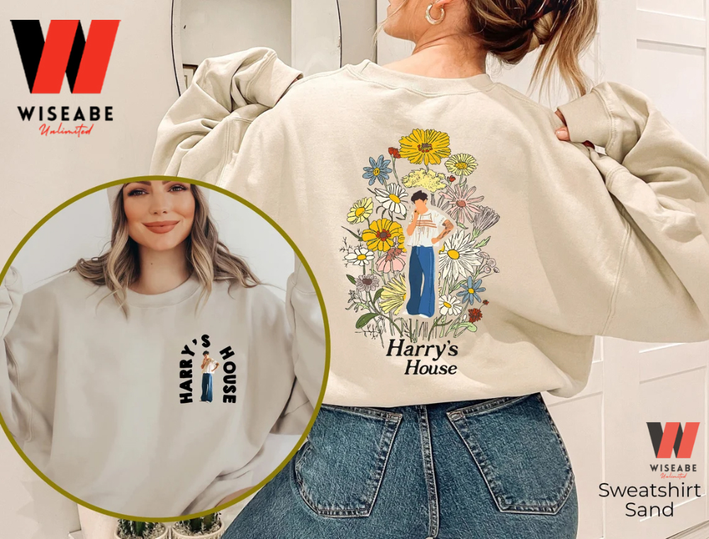 Harry House Album Harry Styles Flowers Two Side Sweatshirt, Harry Styles Merch