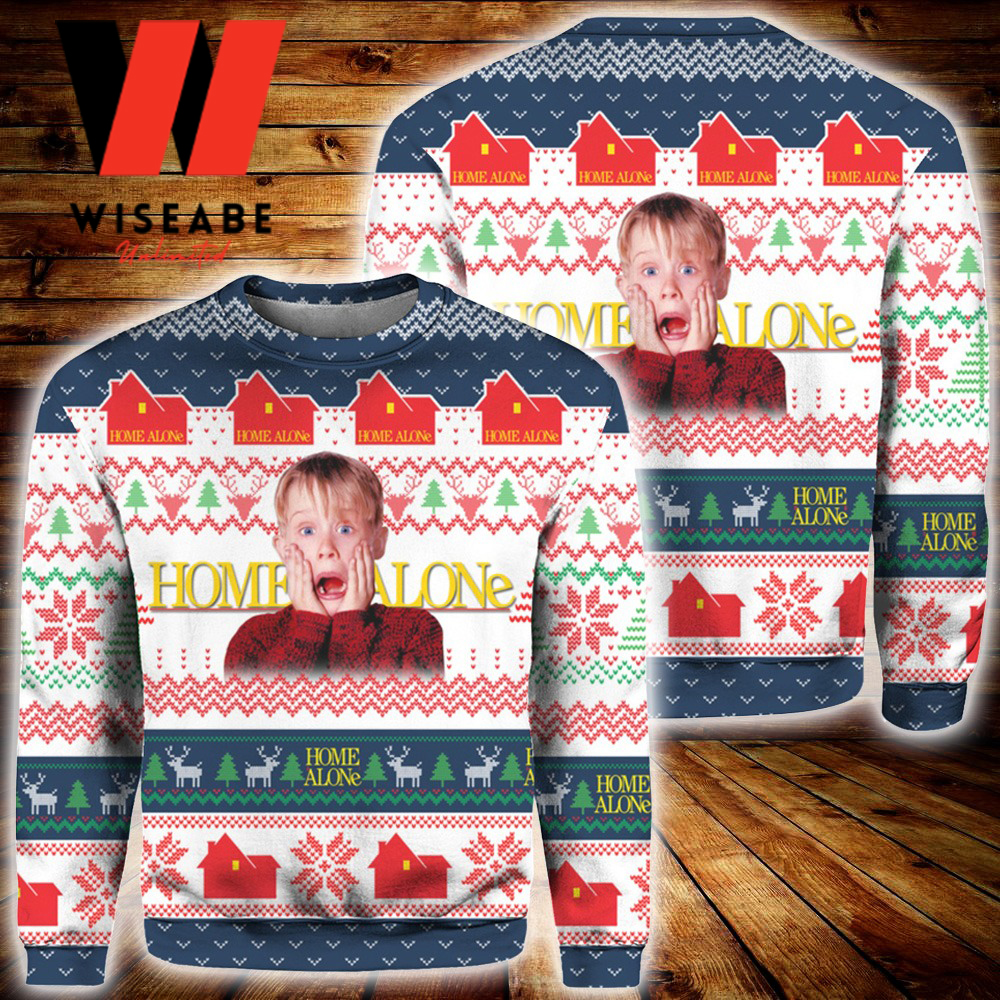 Cheap Kevin Mccallister Scream Face Home Alone Christmas Sweater