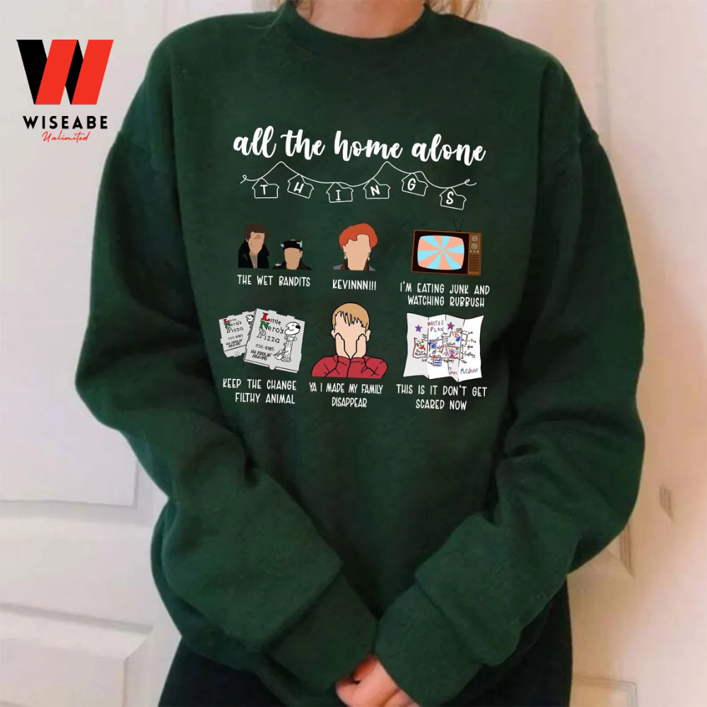 Cheap All The Home Alone Things Christmas Sweatshirt, Cheap Christmas Film Home Alone Things Two Side Sweatshirt, Funny Christmas Sweatshirts