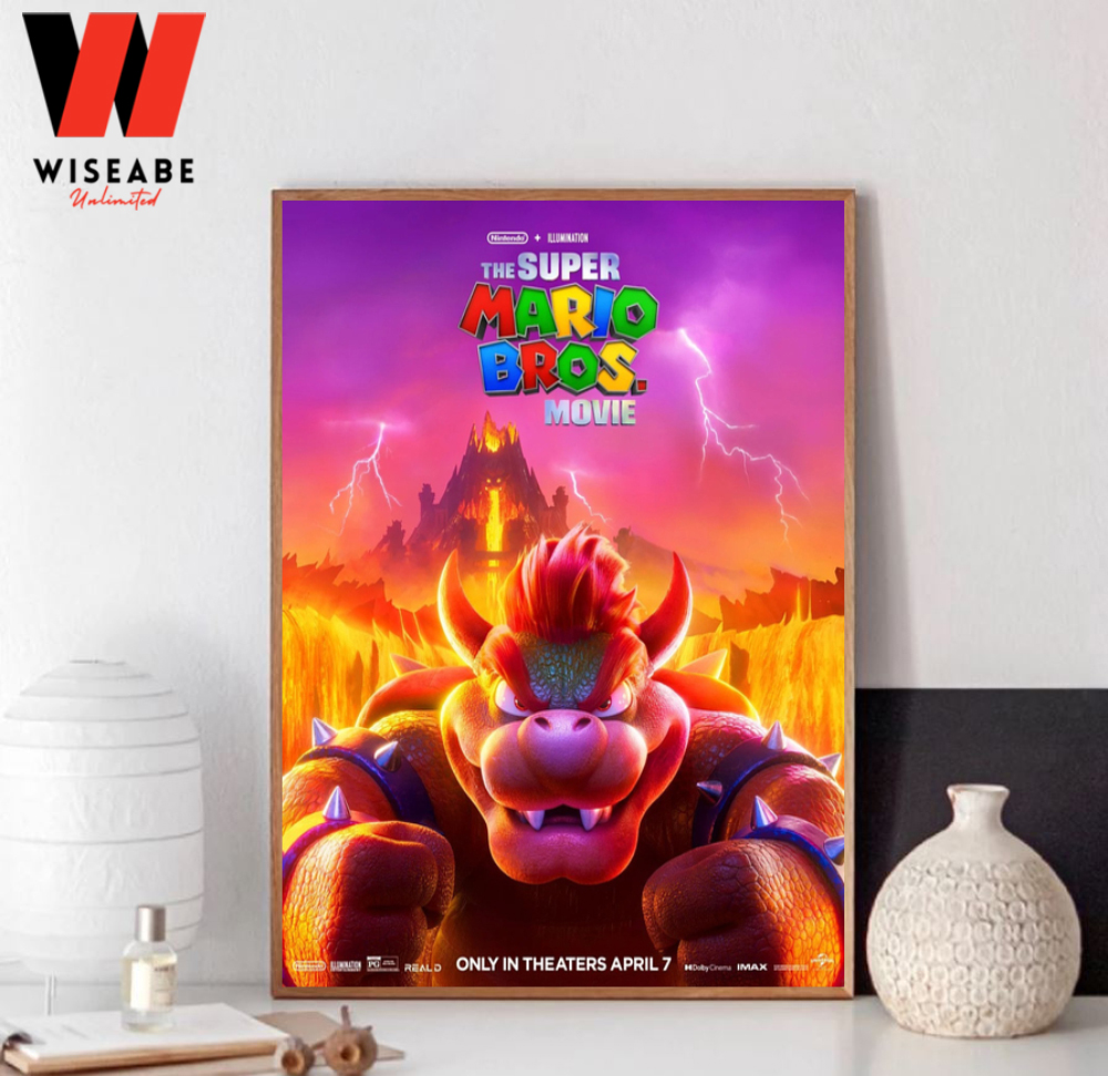 The Super Mario Bros. Movie - Bowser's World Key Art Wall Poster