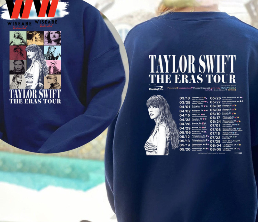 Cheap Taylor Swift Eras Tour 2023 Two Side Sweatshirt