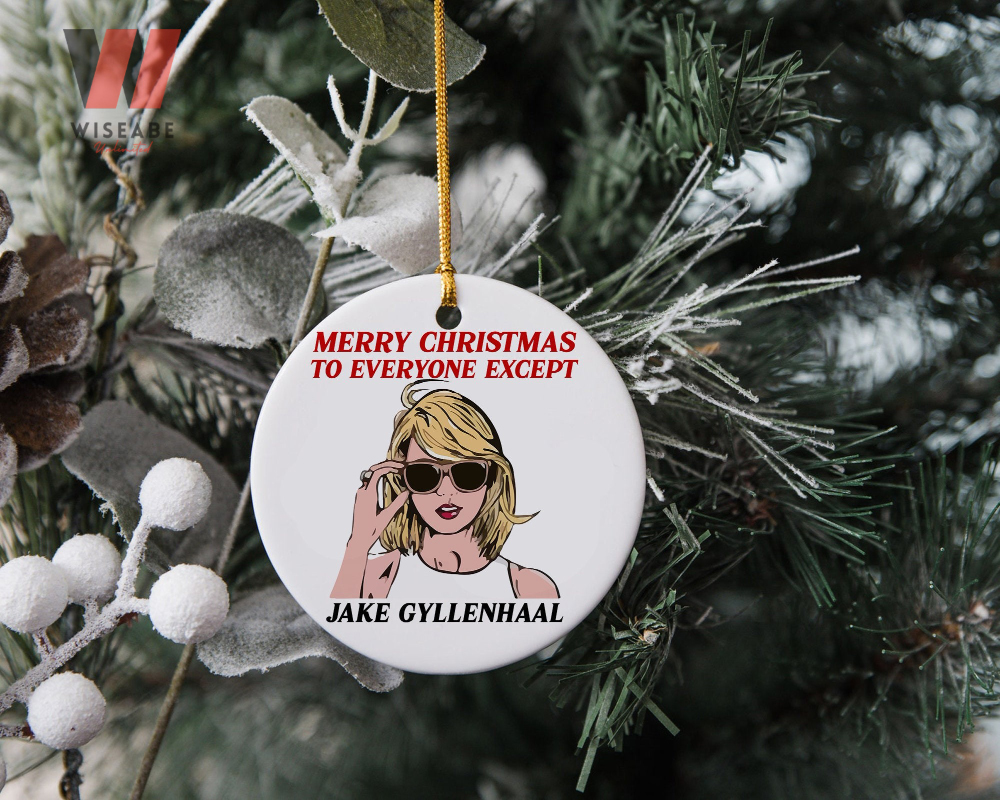 Funny Taylor Swift Merry Christmas To Everyone Except Jake Gyllenhaal Funny Christmas Ornament