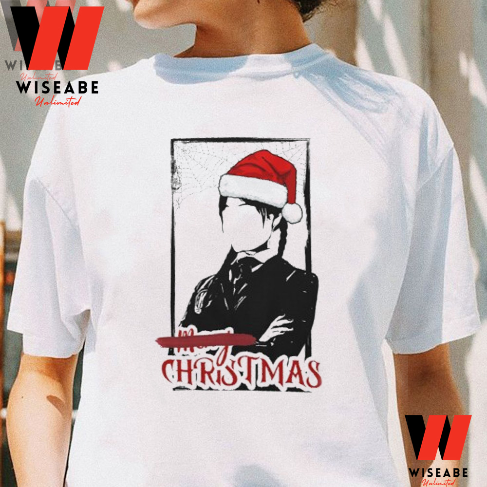 Unique Merry Christmas Wednesday Addams 2022 T Shirt