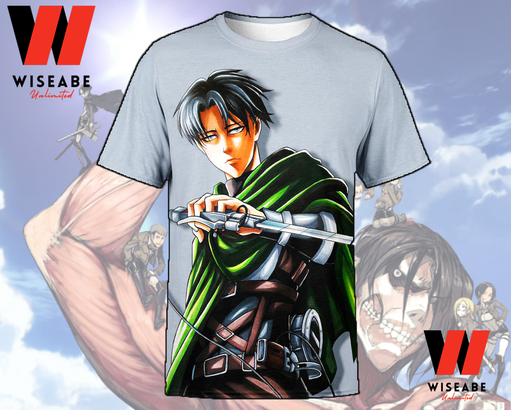 Levi Ackerman Captain In The Survey Corps Attack On Titan Shirt, Attack On Titan Merchandise