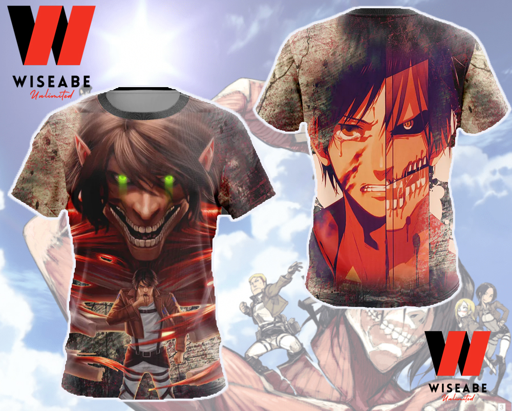 Eren Yeager Attack On Titan Shirt, Attack On Titan Merchandise