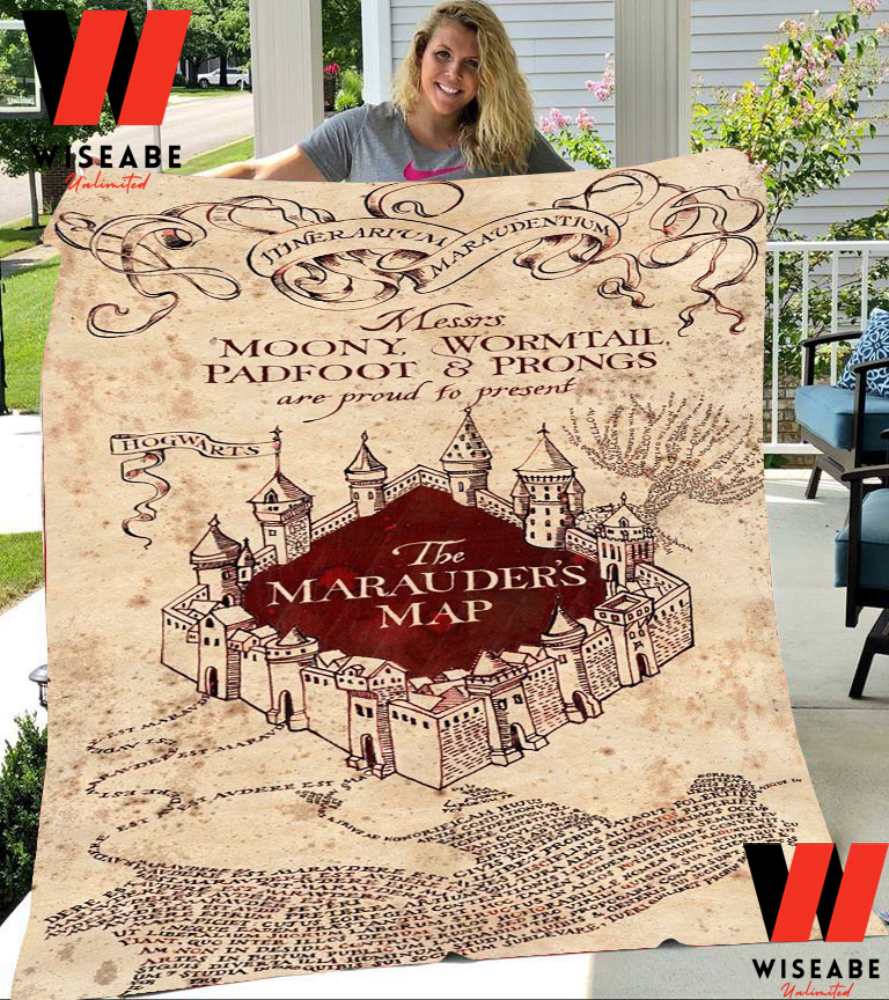 Cheap Harry Potter Marauders Map Blanket, Harry Potter Gifts For Men