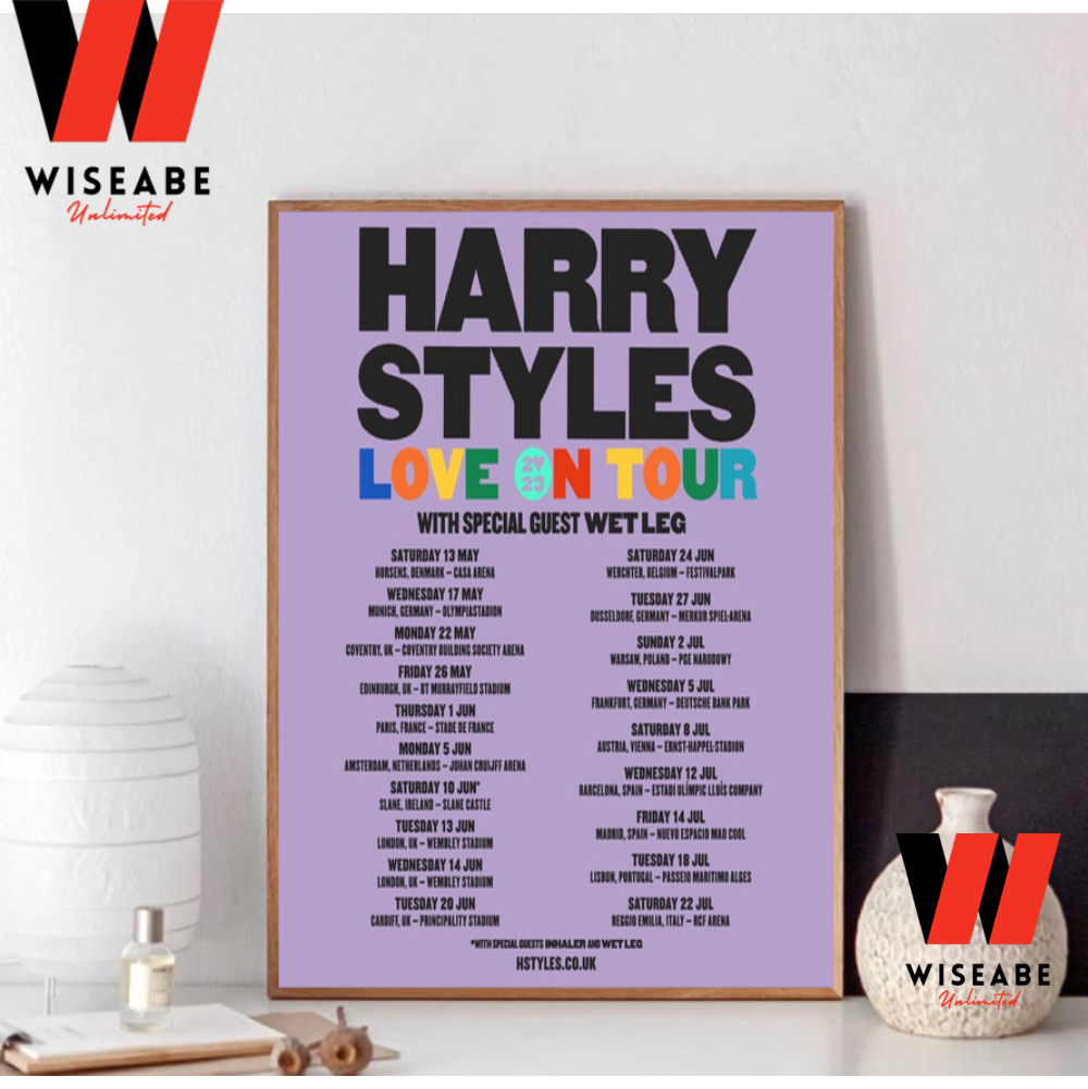 Cheap Harry Styles Love On Tour 2023 Schedule Poster