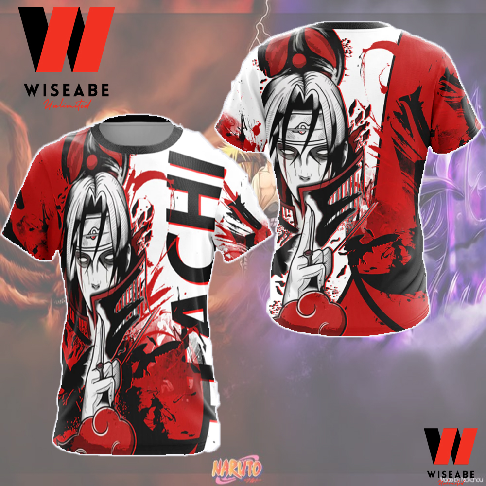 Itachi Uchiha Sharingan Naruto Anime Shirt