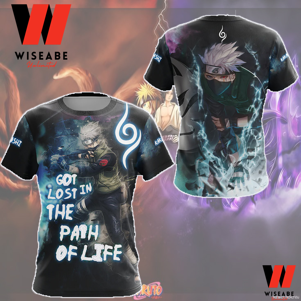 Kakashi Hatake Naruto Anime T Shirt, Naruto Merchandise