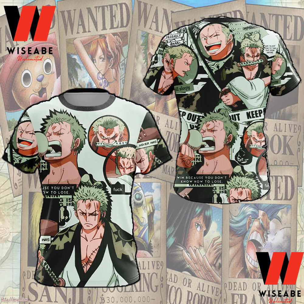 Roronoa Zoro Wano Outfit One Piece Anime Shirt, One Piece Anime Gifts for Every Fan In The World