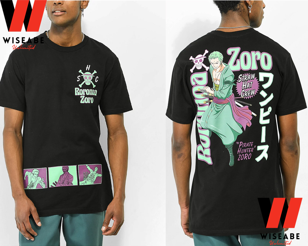 Unique Roronoa Zoro Straw Hat Crew Swordman One Piece Anime Two Side Shirt