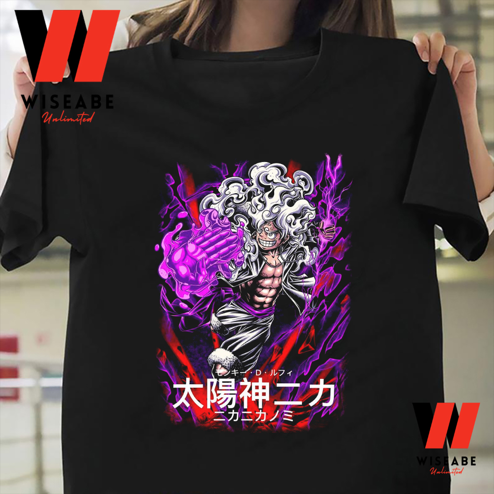 Luffy Gear 5 Power One Piece Anime T Shirt, 