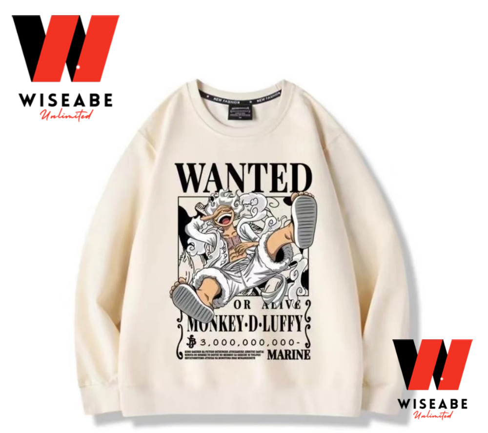 Cheap Monkey D Luffy Wanted Poster One Piece Sweatshirt