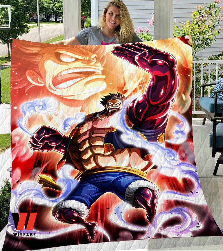 Luffy Gear 4 Gomu Gomu No Mi One Piece Anime Blanket