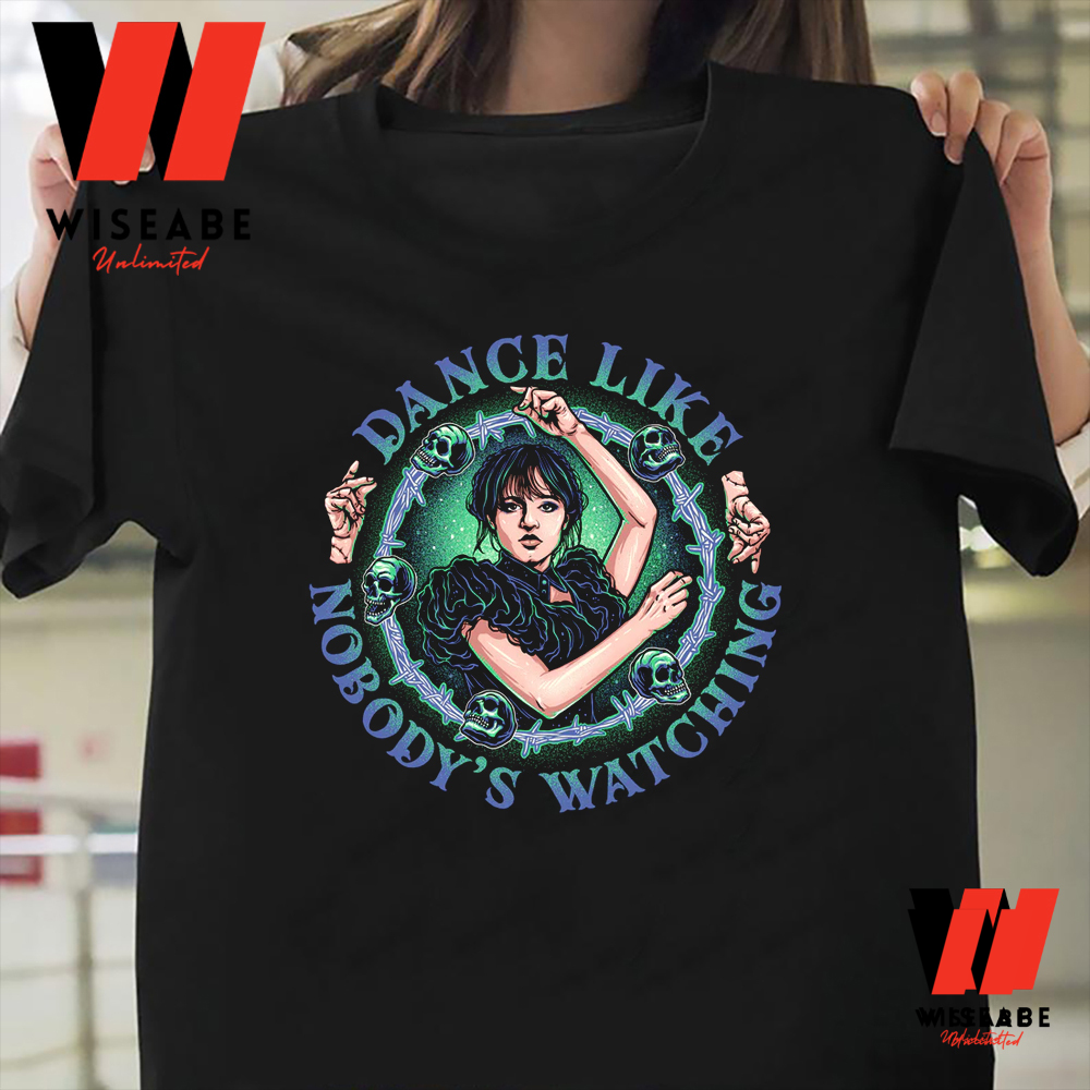 Jenna Ortega Wednesday Addams Dance Like Nobody Watching Halloween T Shirt