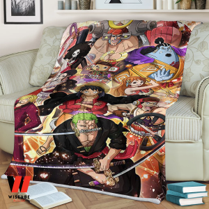 Cheap Straw Hat Pirates One Piece Anime Blanket, One Piece Merchandise