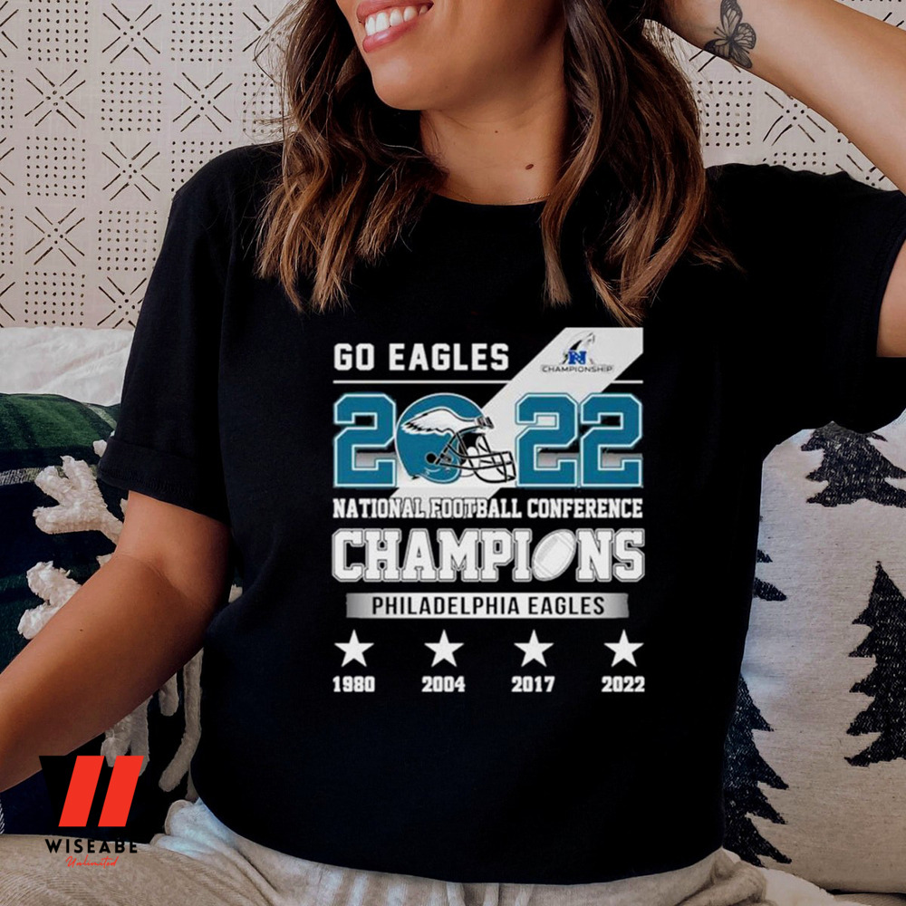 Philadelphia Eagles Youth NFC Conference Champs black tee